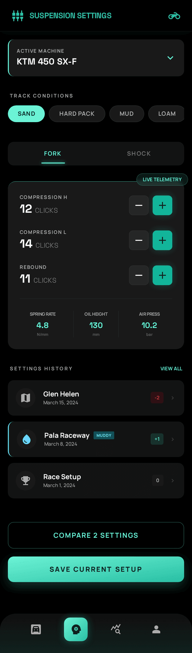 Suspension Settings